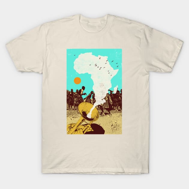 AFRICAN HORN T-Shirt by Showdeer